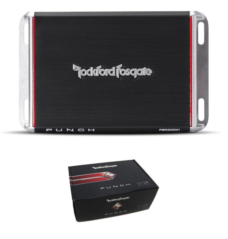 Rockford Fosgate Punch PBR300X1 Compact mono subwoofer amplifier — 300 watts RMS x 1 at 1 ohm
