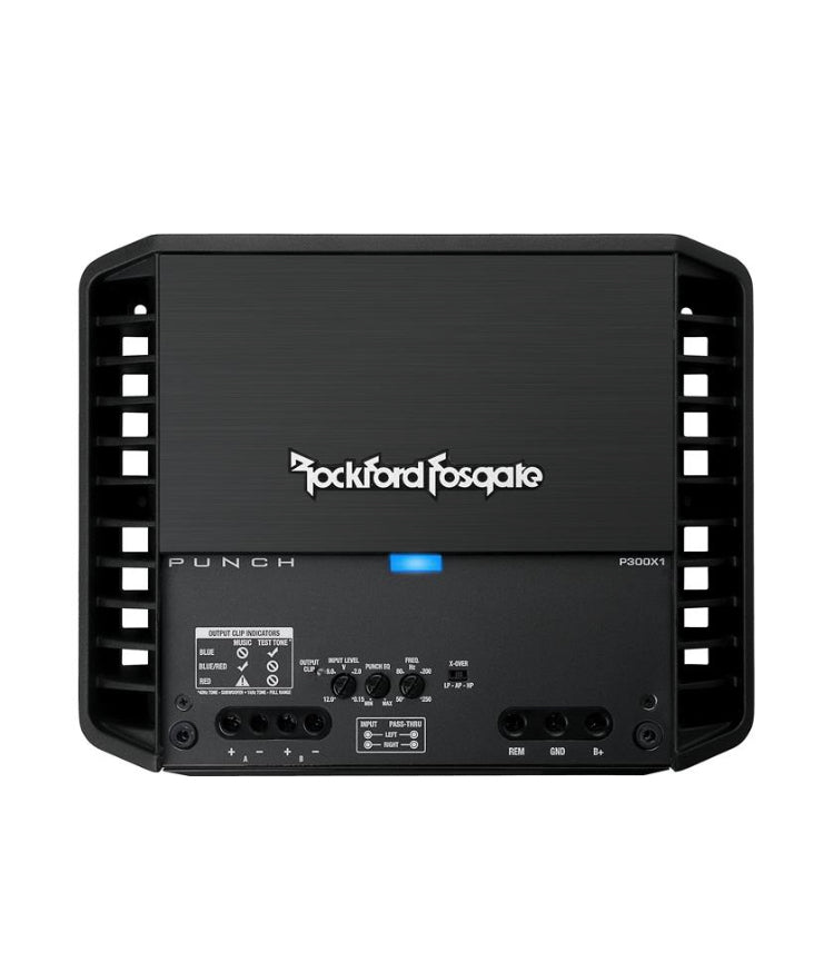 Rockford Fosgate Punch P300X1 Mono amplifier — 300 watts RMS x 1 at 2 ohms
