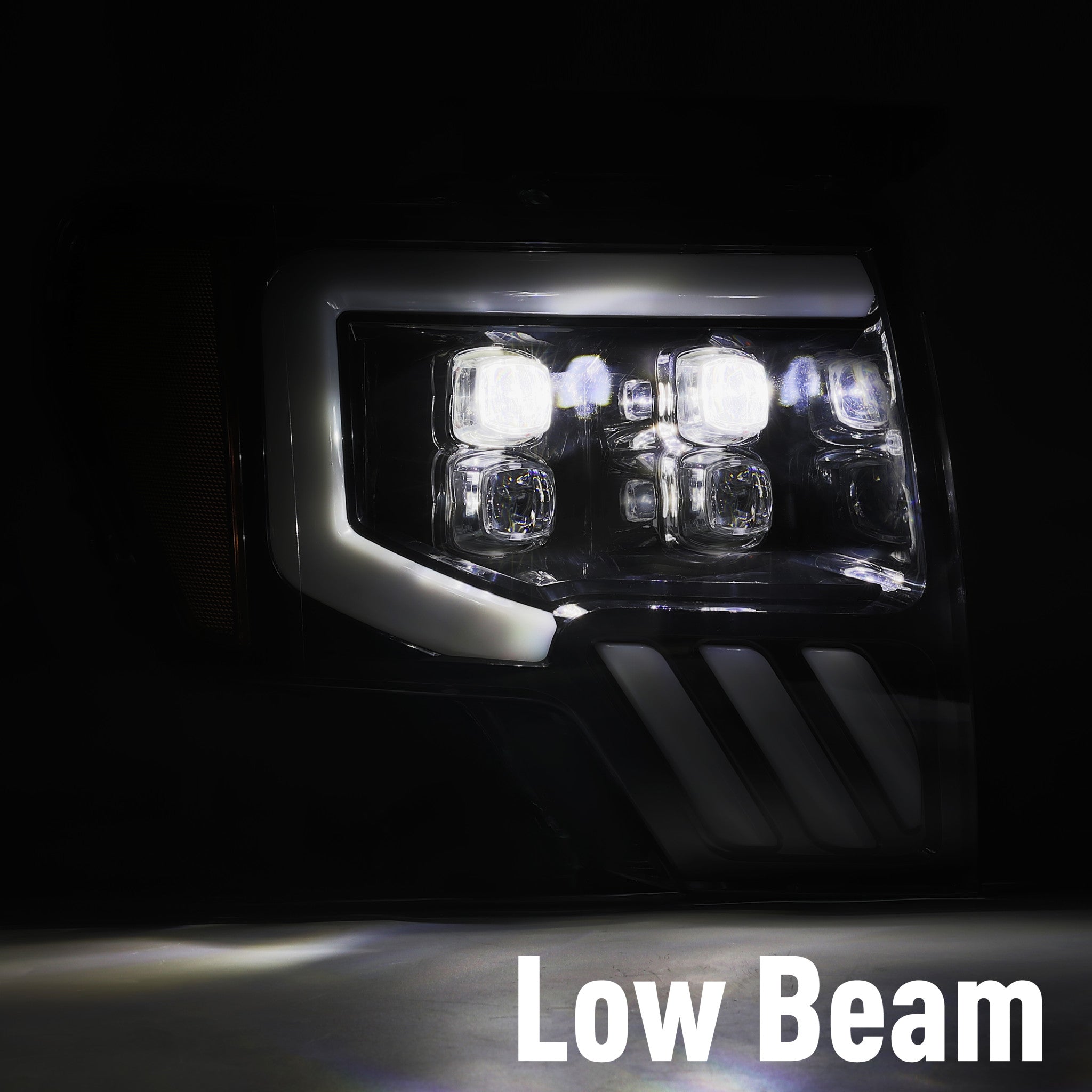 AlphaRex 09-14 Ford F150 NOVA-Series LED Projector Headlights Black
