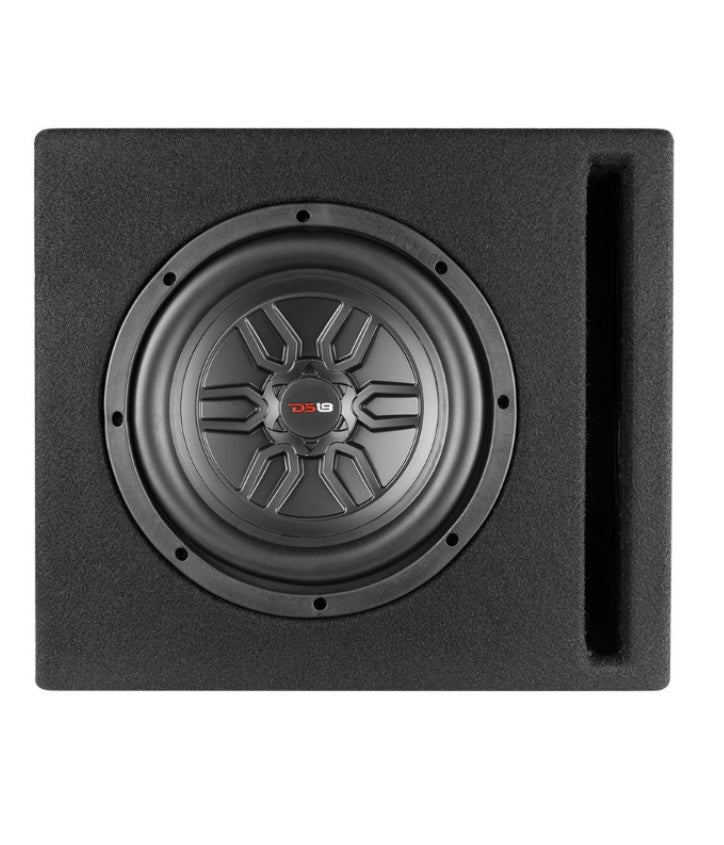 DS18 LSE-110A Bass Package 1 x SLC-MD10 In a Ported Box with S-1500.1/RD Amplifier and 4-GA Amp Kit 400 Watts