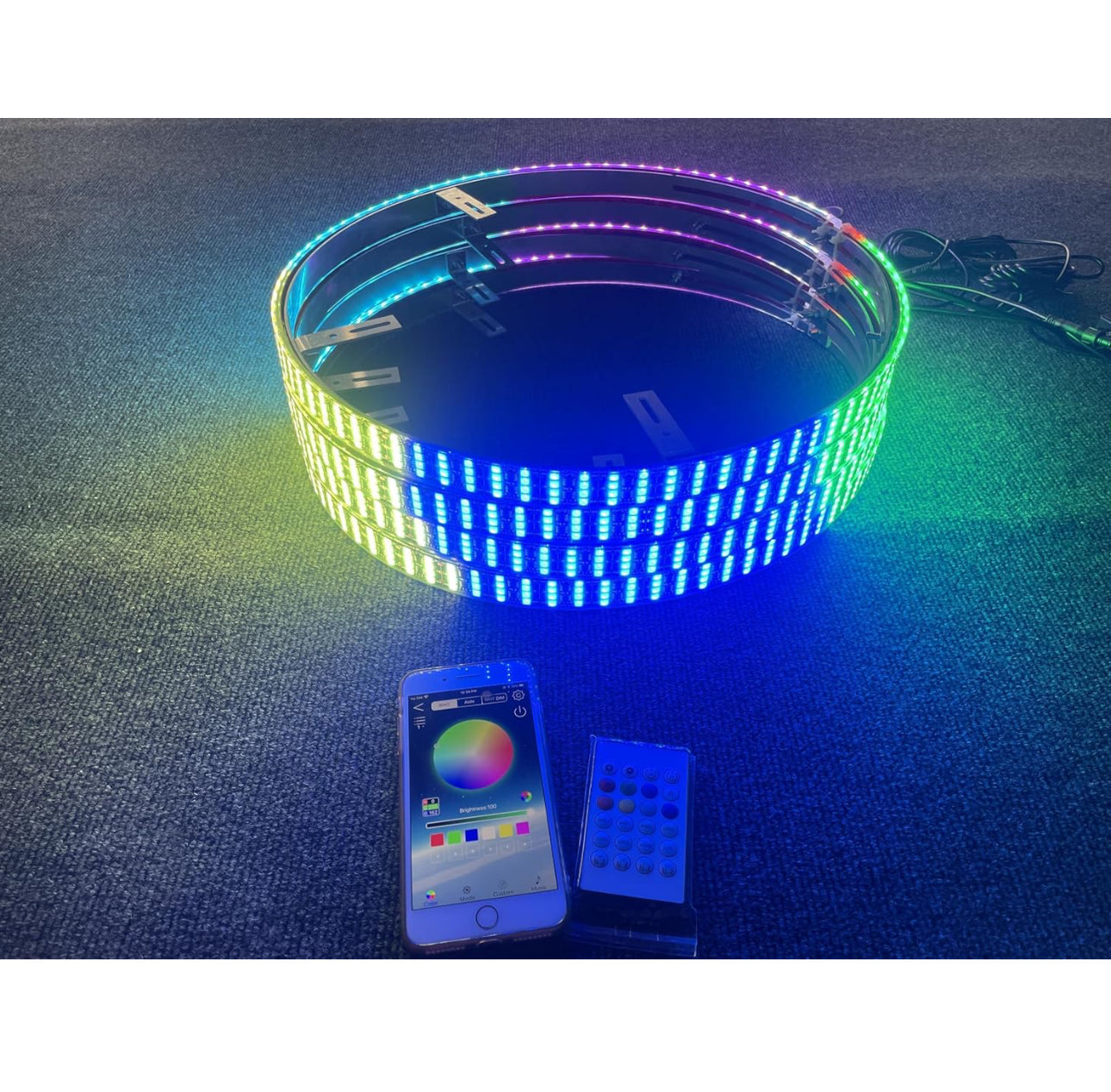 Wheel Lights RGBW & Chasser Quad Row Plug & Play by ECA LED