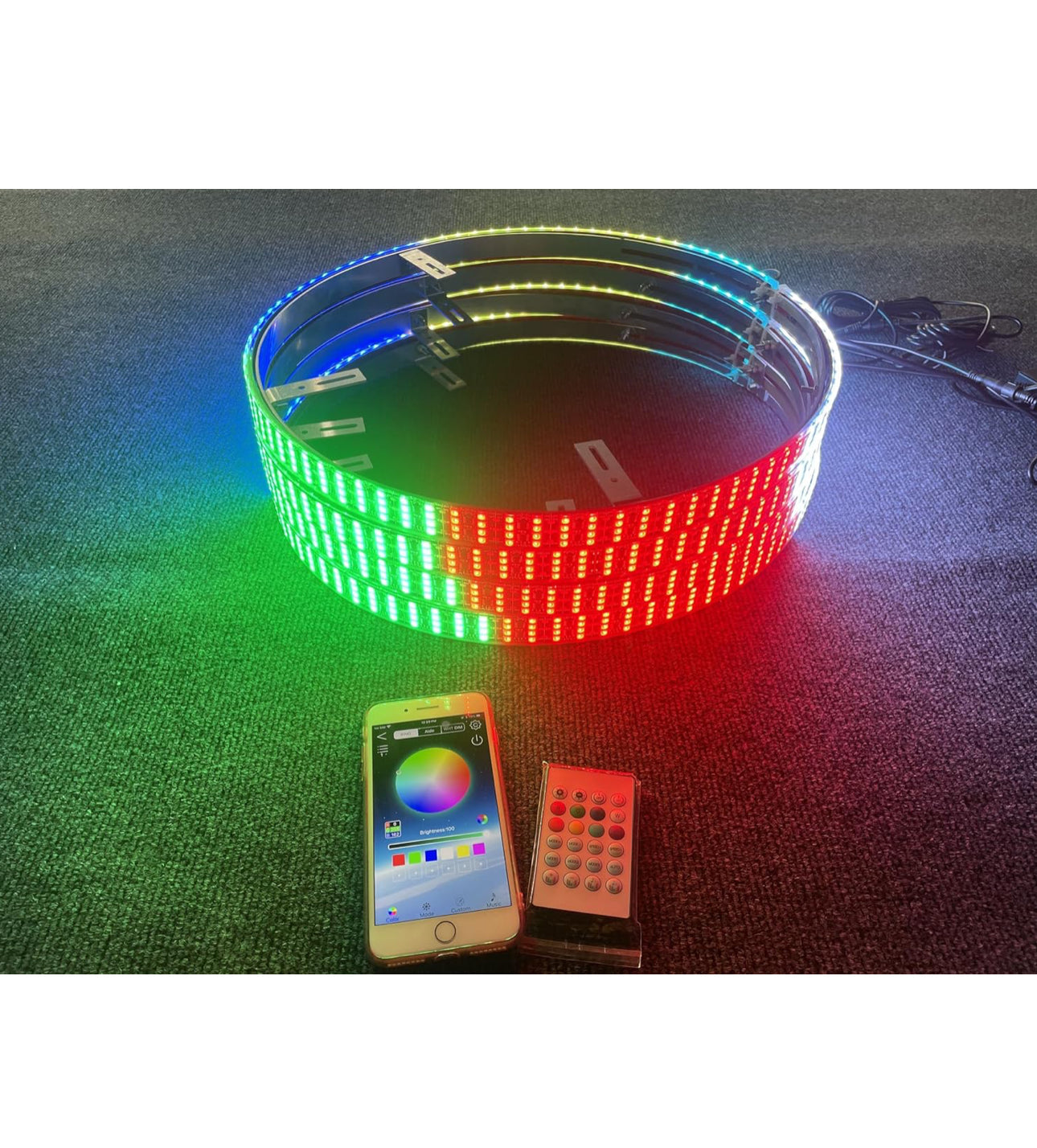 Wheel Lights RGBW & Chasser Quad Row Plug & Play by ECA LED