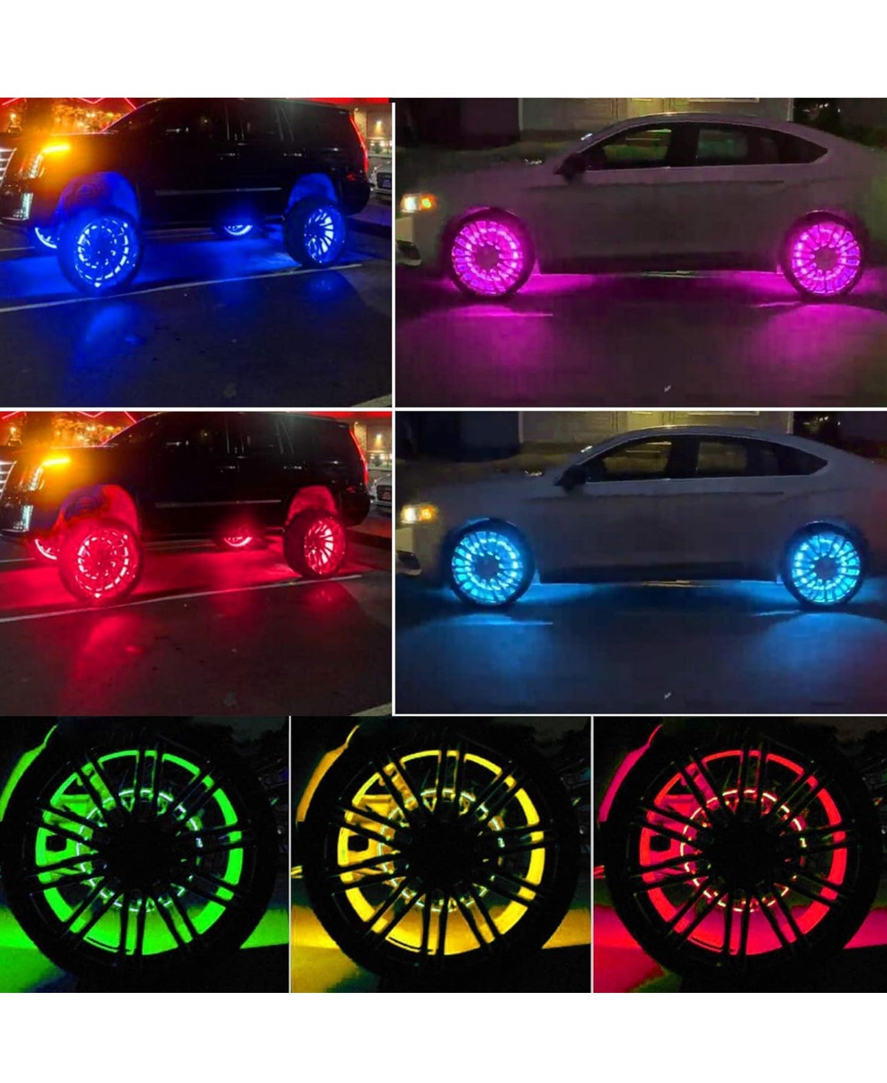 Wheel Lights RGBW & Chasser Quad Row Plug & Play by ECA LED