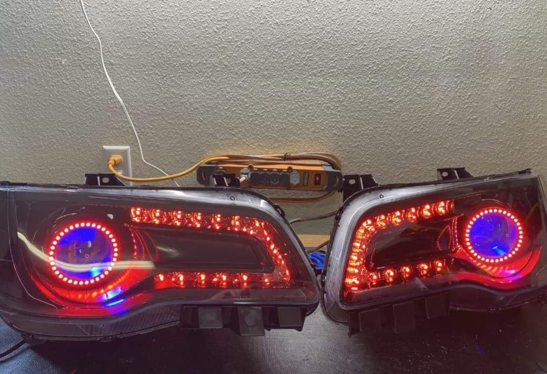 2011-2020 Chrysler 300 300C RGBW Flow Series LED DRL Halo Prebuilt Headlights