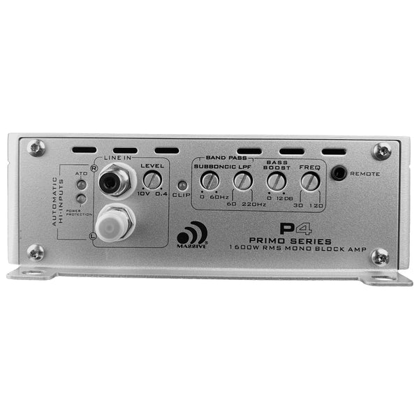 Massive audio P4 - 1,600 Watts RMS @ 1 Ohm Mono Block Amplifier