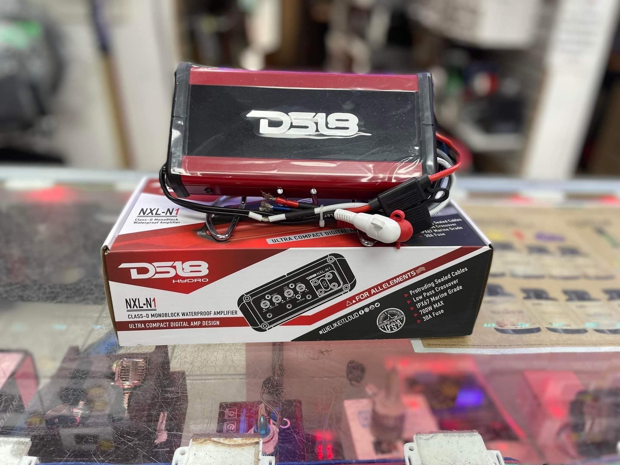 DS18 HYDRO NXL-N1 Nano Digital Marine 1-Channel Monoblock Boat, ATV, UTV Amplifier 700 Watts