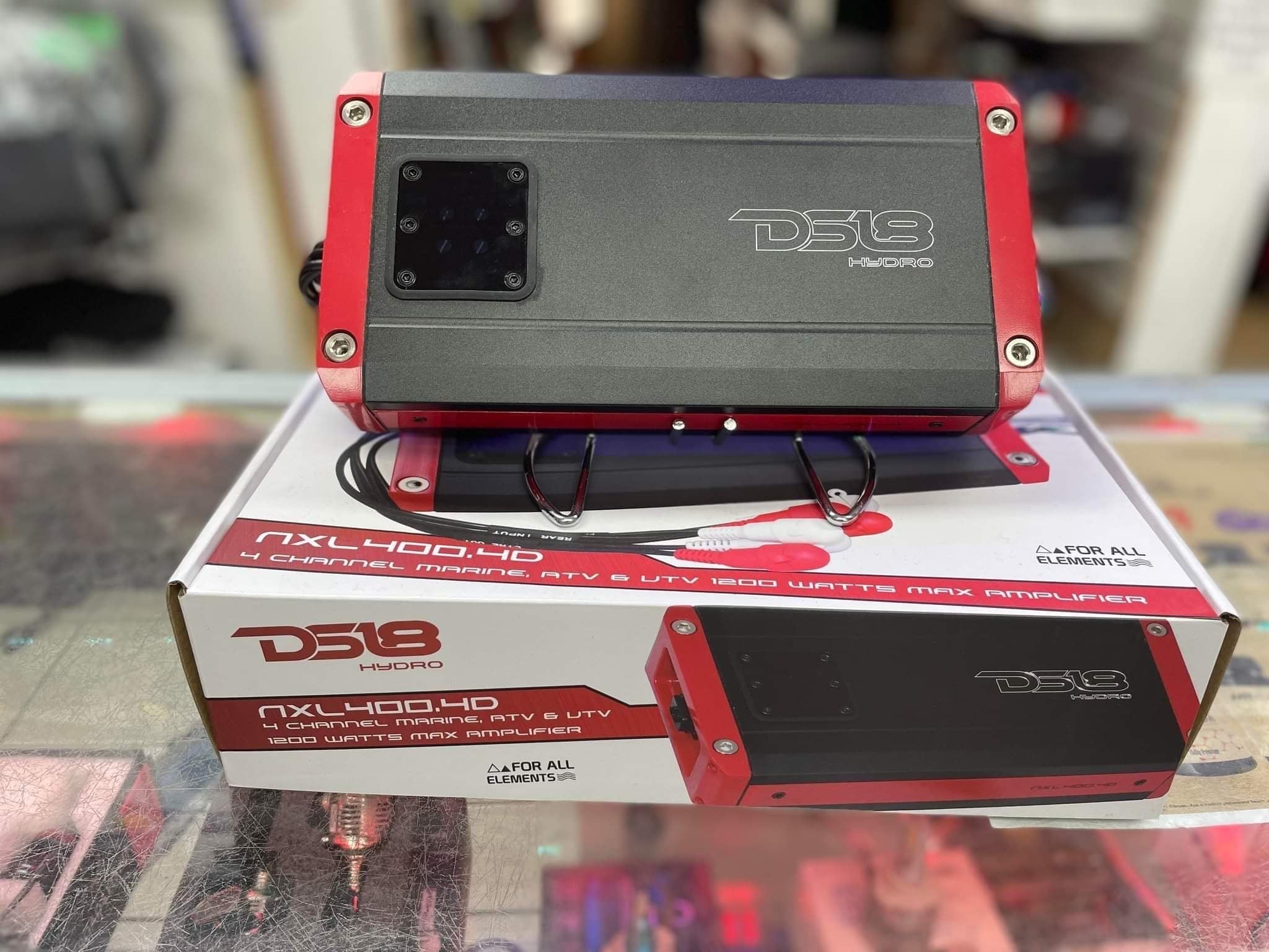 DS18 HYDRO NXL-400.4D Full Range Digital Marine 4-Channel Amplifier 1200 Watts