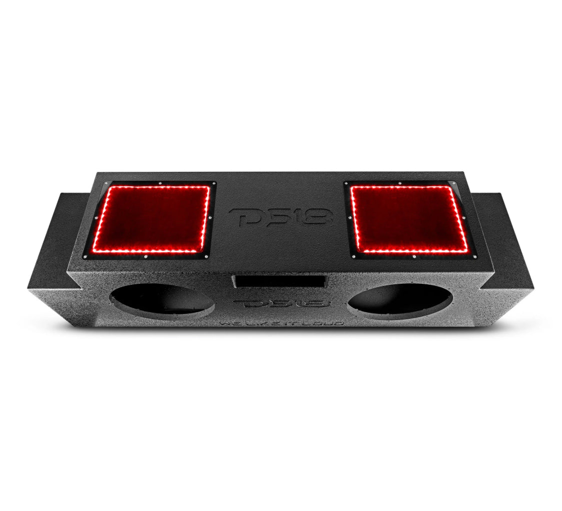 DS18 JSUB.2 - Jeep JKU/JLU Down Fire Subwoofer Enclosure 2 x 12