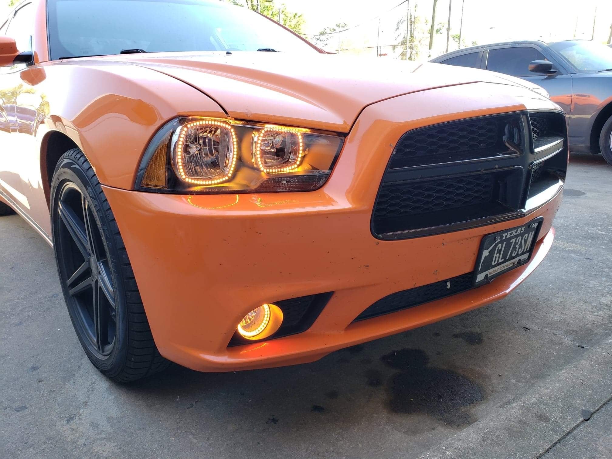 2011 - 2014 Dodge Charger Headlight Color Changing RGB Halo Pre-Built Headlights Assemby