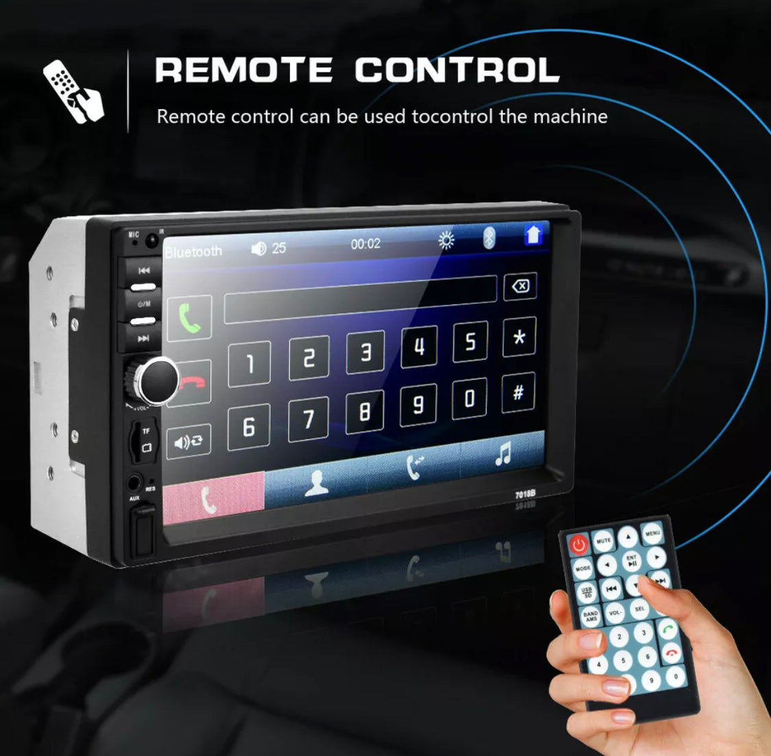 ECA MP5 7” Touch Screen Car Stereo with Netflix and YouTube Support
