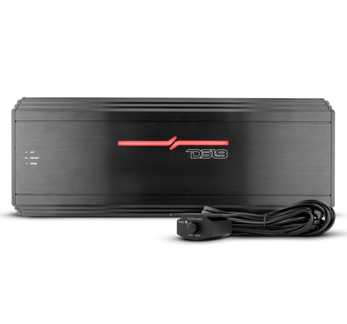 DS18 ZR2000.1D Class D 1-Channel Monoblock Amplifier 2000 Watts RMS
