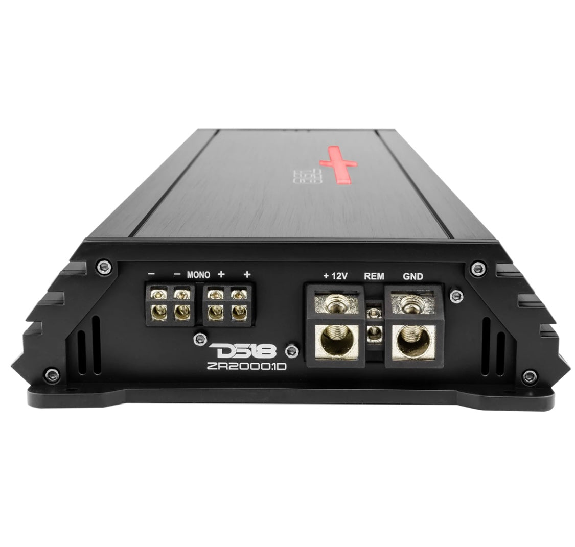 DS18 ZR2000.1D Class D 1-Channel Monoblock Amplifier 2000 Watts RMS