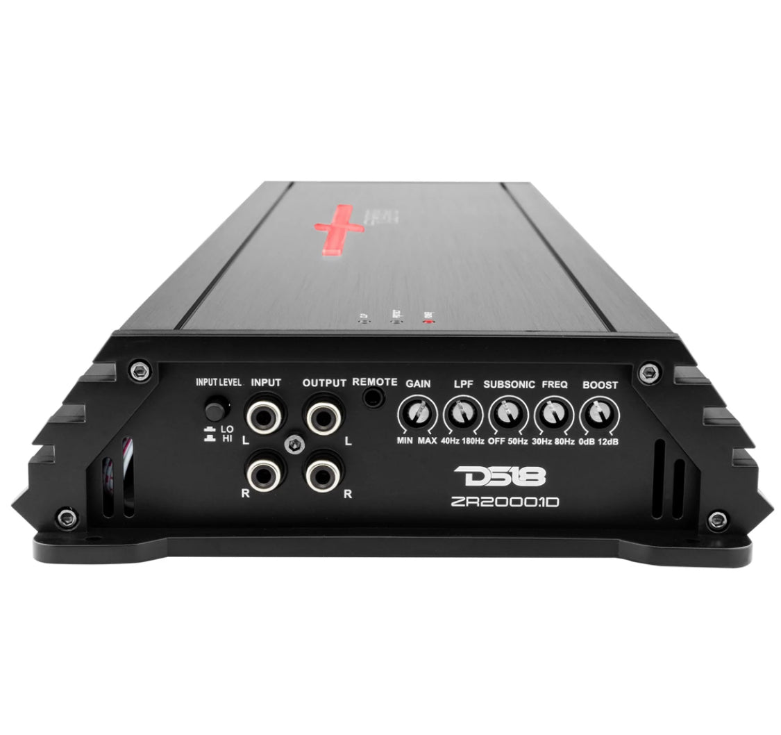 DS18 ZR2000.1D Class D 1-Channel Monoblock Amplifier 2000 Watts RMS