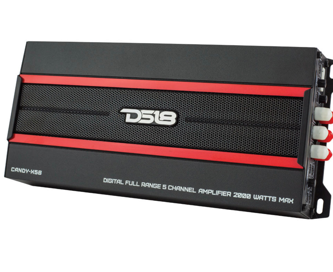 DS18 CANDY-X5B Full Range 5-Channel Class D Car Amplifier 2000 Watts