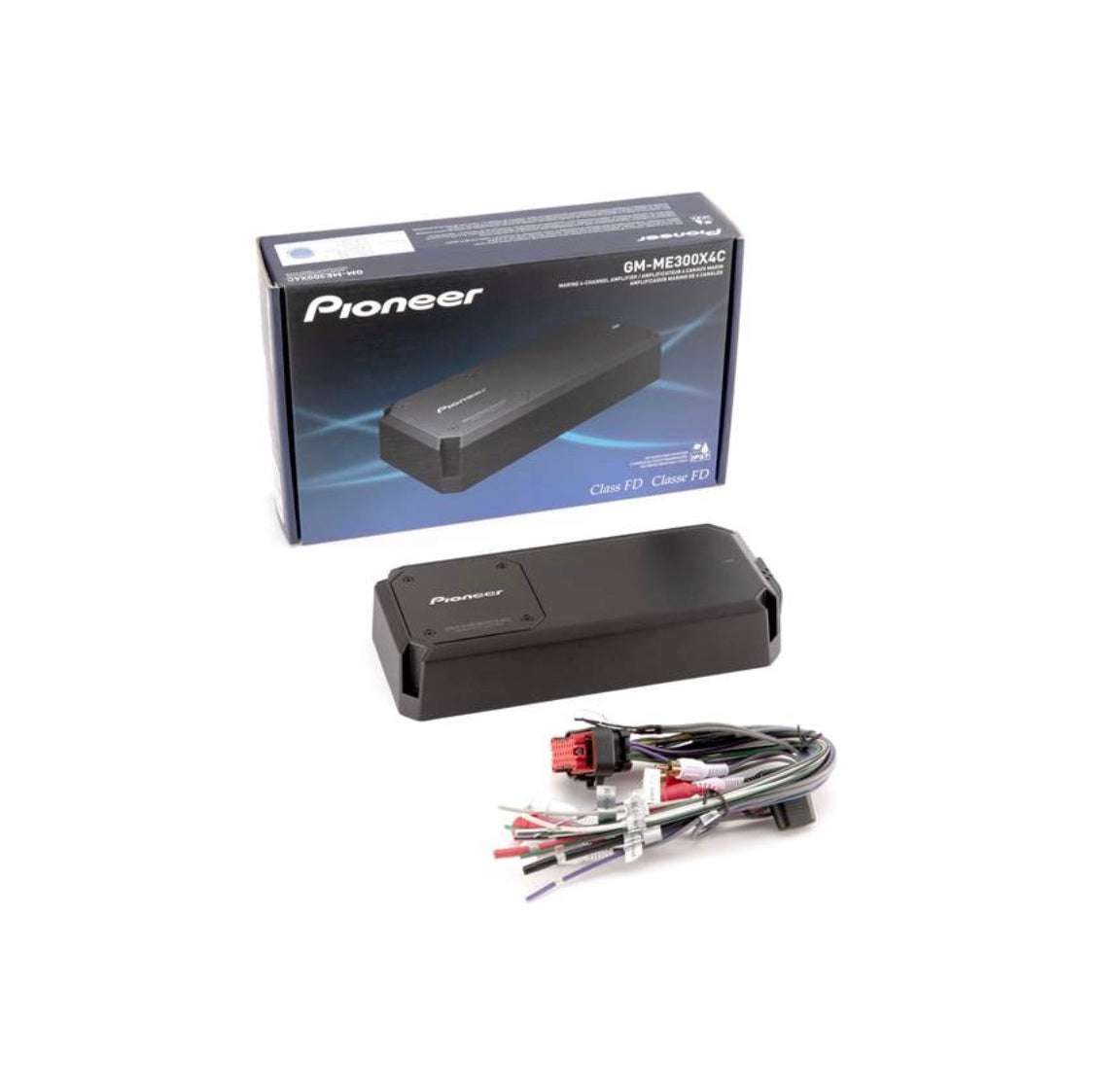 Pioneer GM-ME300X4C IP67 Marine 4-channel marine amplifier — Compact size