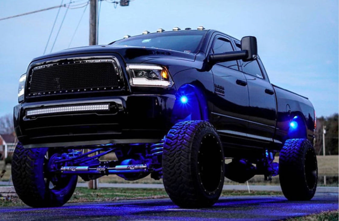 ECA Cheetah 12 RGBW Rock Lights with Bluetooth. Color Changing Made for OFF-Road Extreme Rugged Conditions