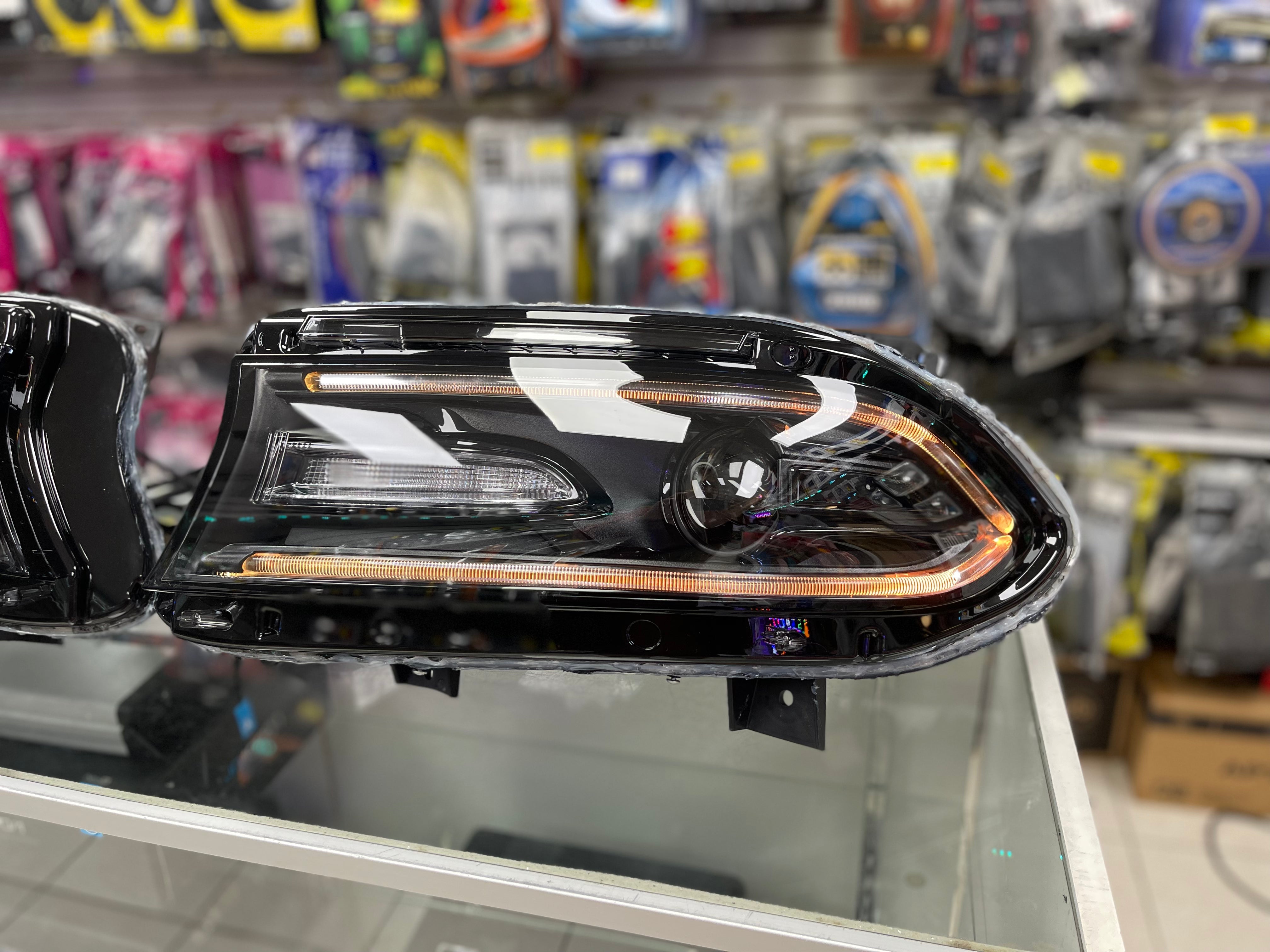 Prebuilt 2015-2023 Dodge Charger RGBW Color Changing LED Projector Headlights with Bluetooth