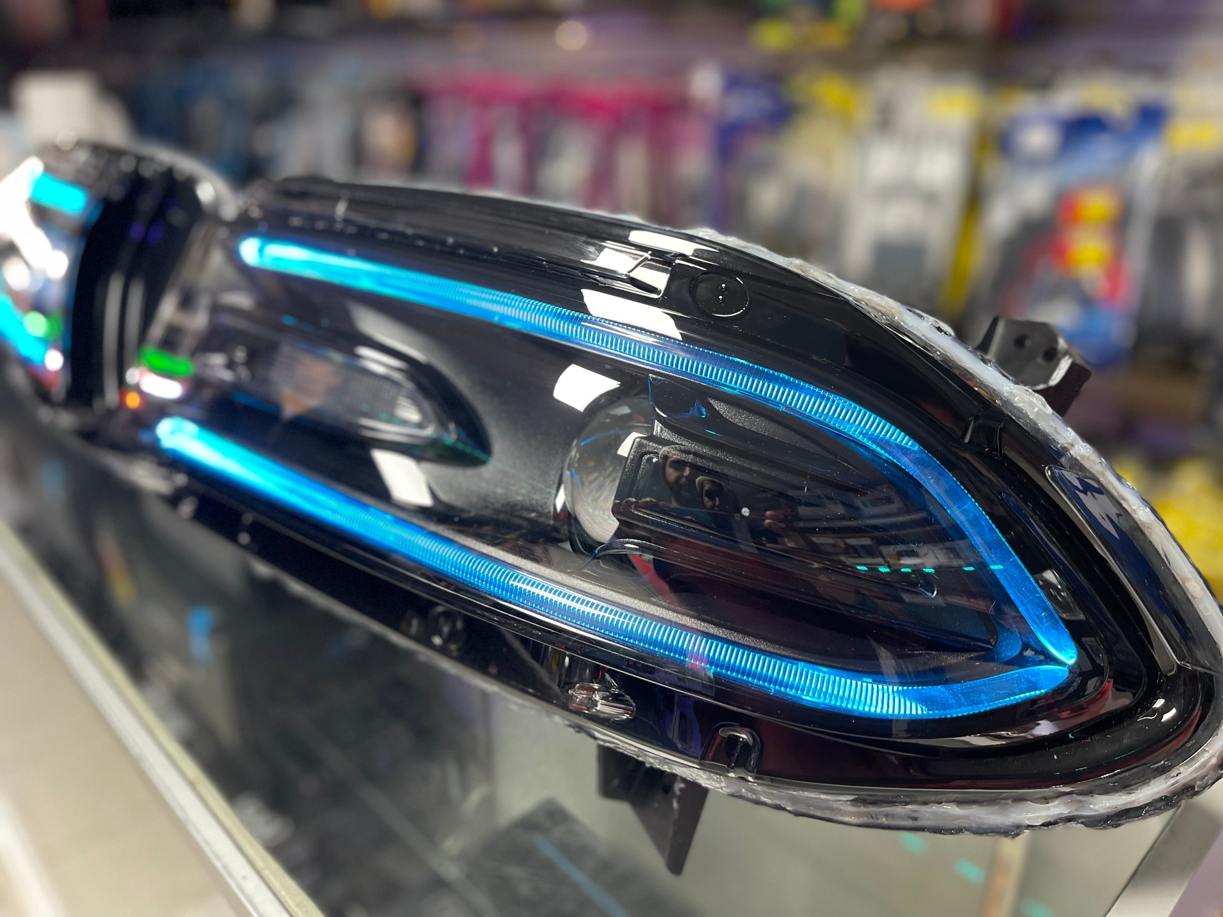 Prebuilt 2015-2023 Dodge Charger RGBW Color Changing LED Projector Headlights with Bluetooth