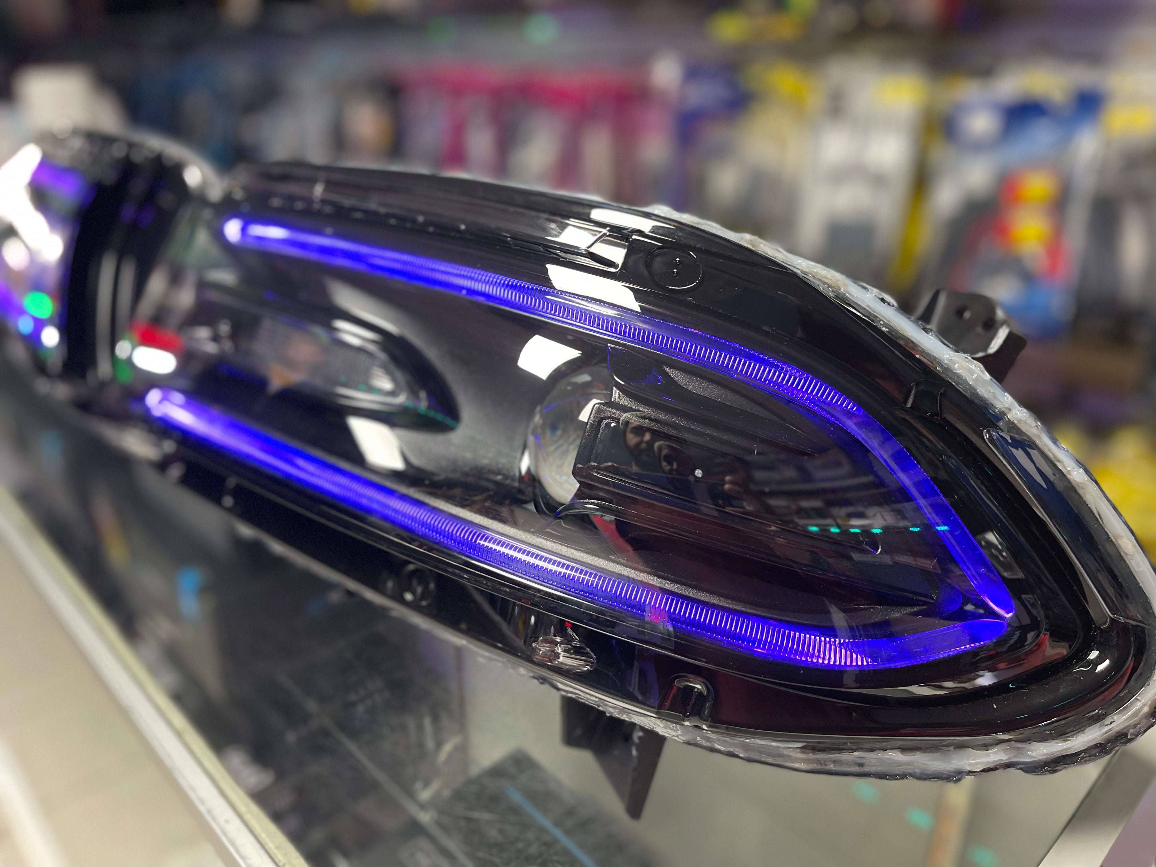 Prebuilt 2015-2023 Dodge Charger RGBW Color Changing LED Projector Headlights with Bluetooth