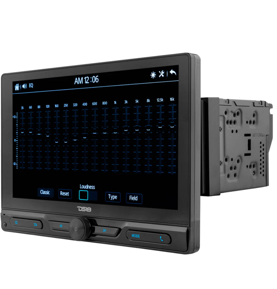 DS18 DDX10.5ML 10.5” Double-Din Floating Display Multimedia Mech-Less Receiver With Mirror Link For iPhone & Android