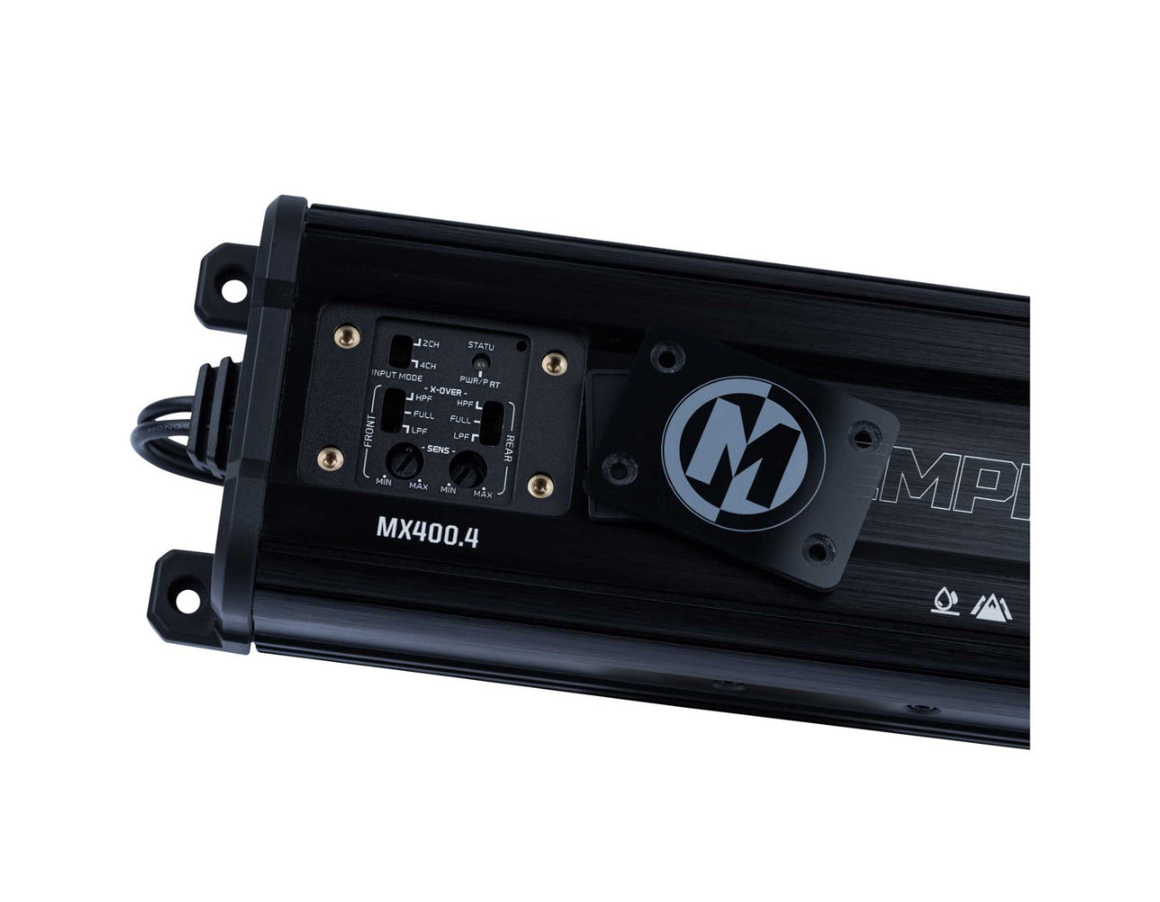 Memphis Audio MX400.4 MX Marine Powersports Amplifier, 400W Max Power 4-Channel Amplifier
