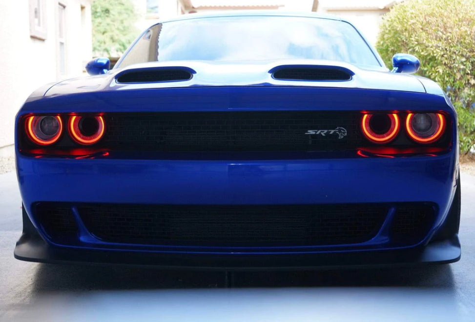 Prebuilt 2015-2023 Dodge Challenger RGBW Color Changing LED Projector Headlights with Bluetooth