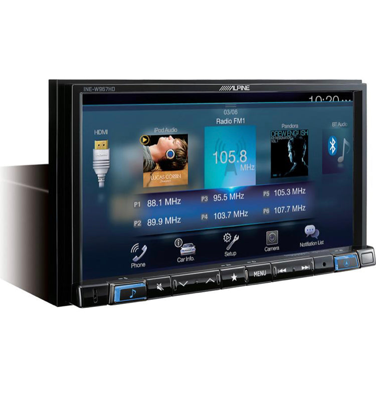 Alpine INE-W967HD Digital media navigation receiver (does not play CDs)