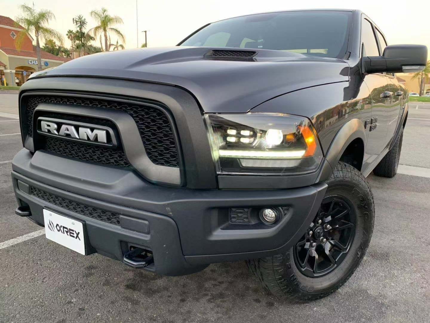 AlphaRex 09-18 Ram Truck LUXX-Series (5th Gen 2500 Style) LED Projector Headlights Black