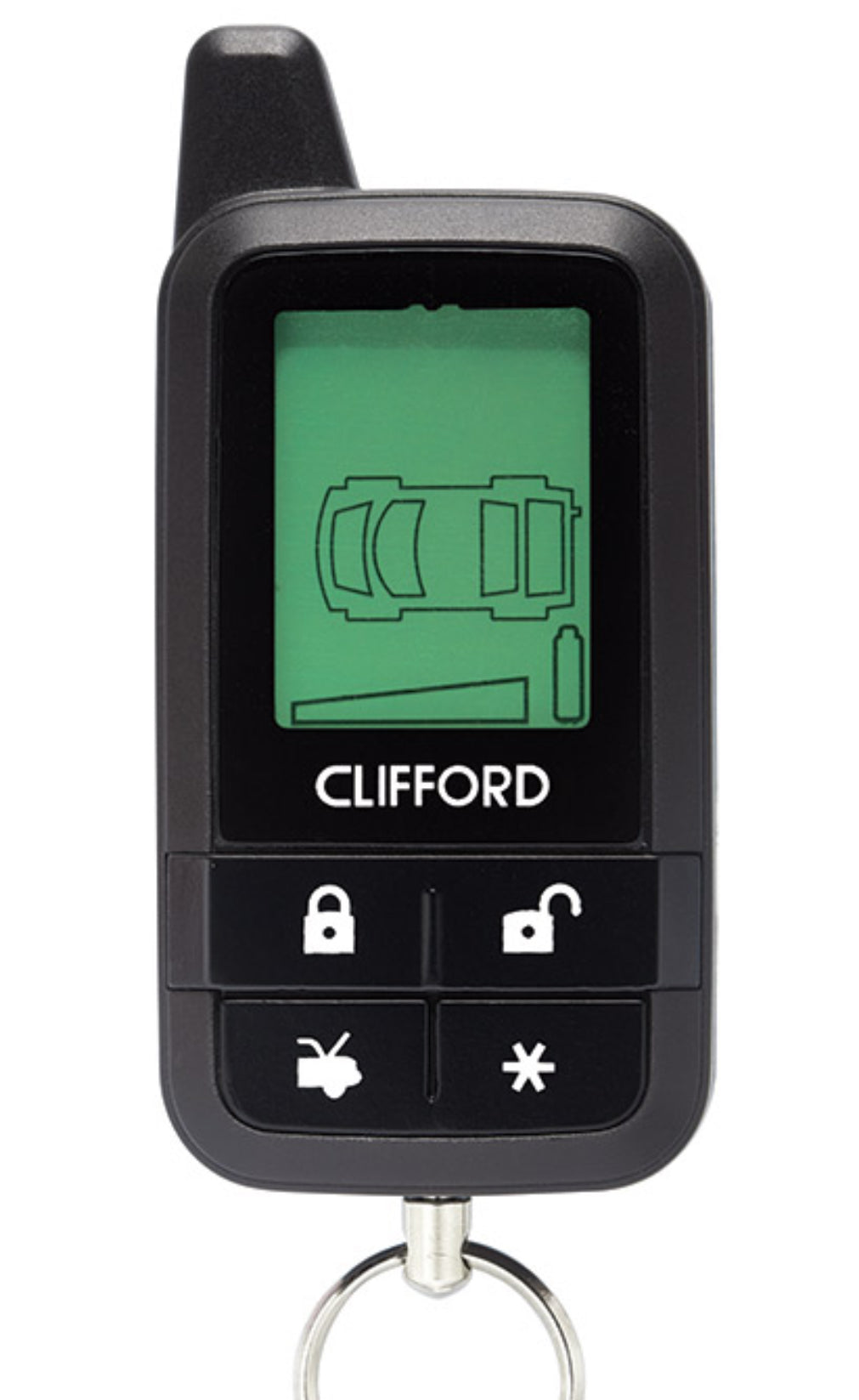 Clifford 7345X 2-Way LCD 4-Button Responder Replacement Remote