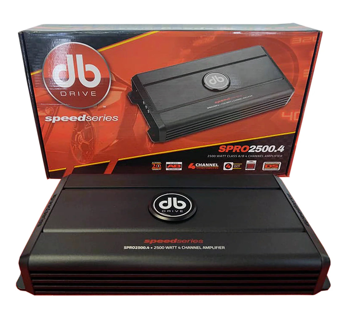 db drive Speed Series SPRO2500.4 - 2500 Watt Class A/B 4 Channel Amplifier
