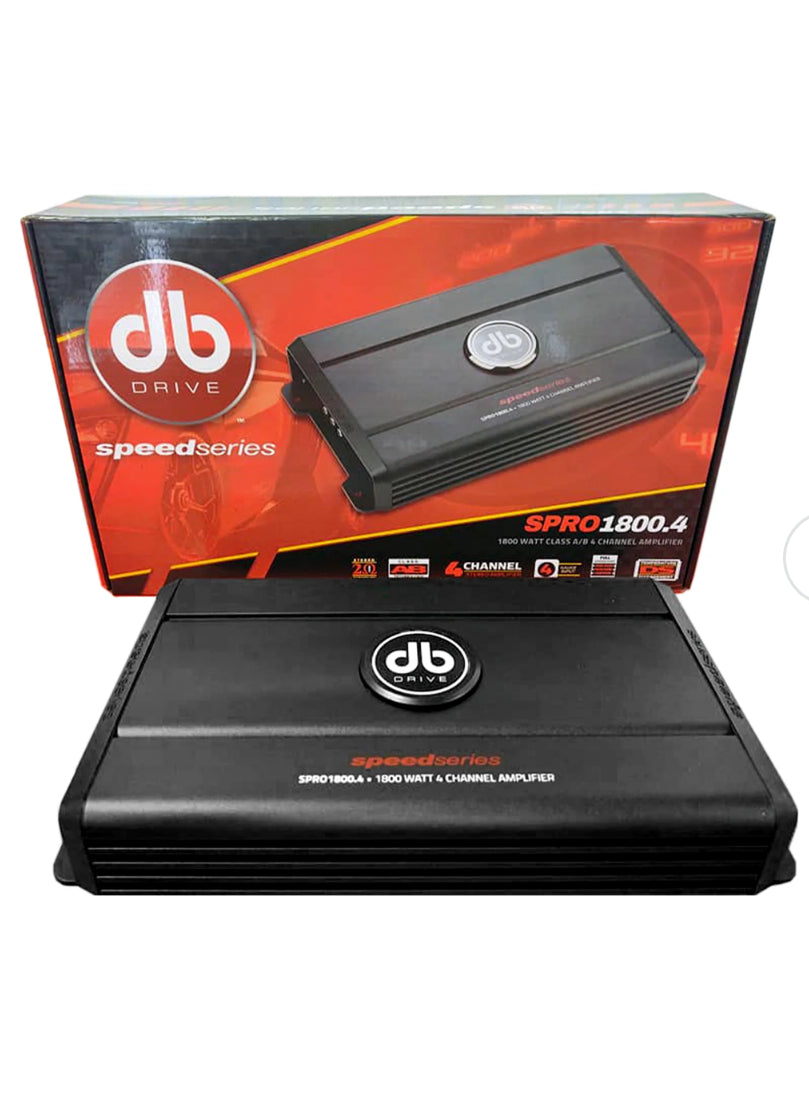 db drive Speed Series SPRO1800.4 - 1800 Watt Class A/B 4 Channel Amplifier