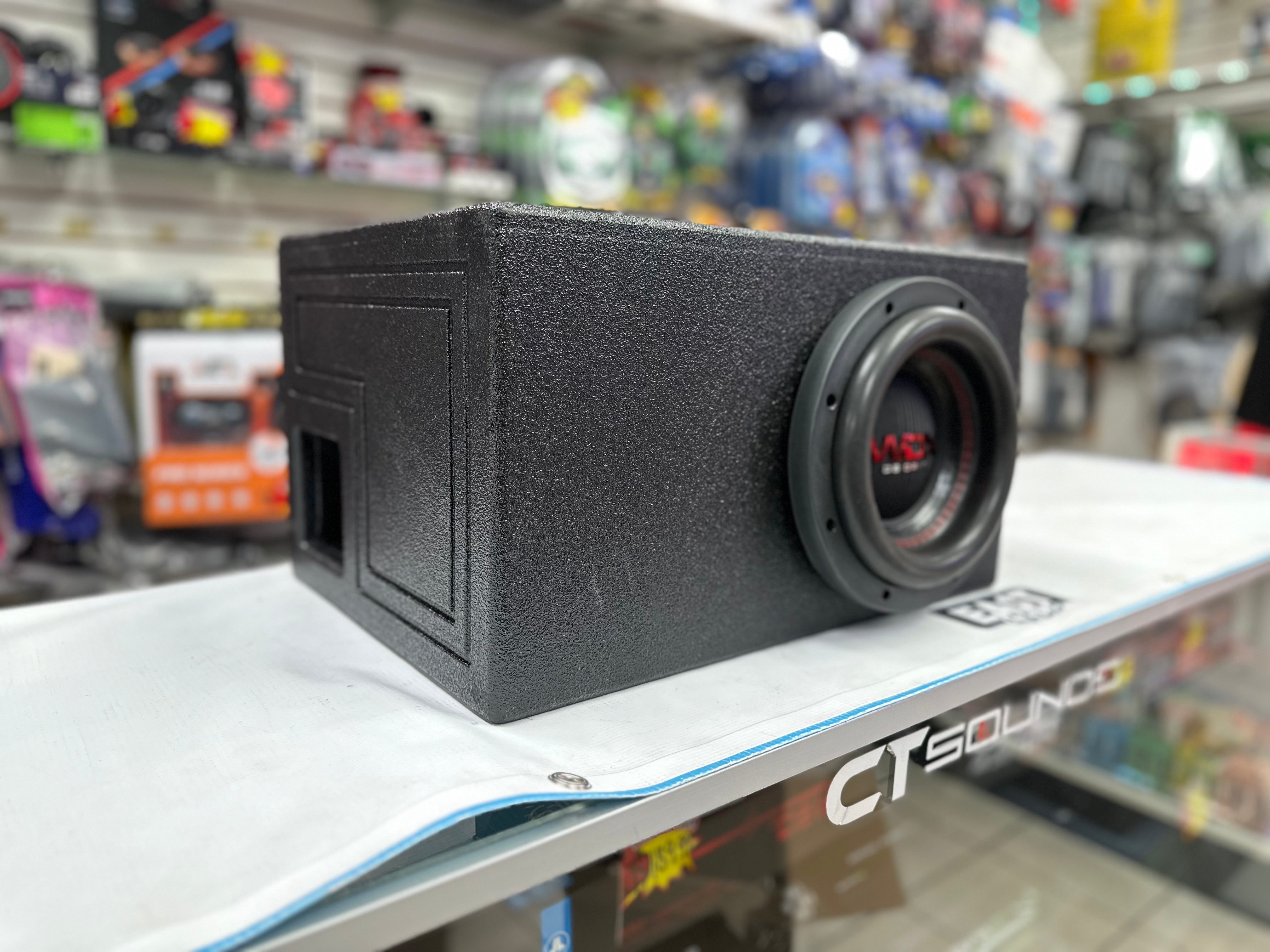 Q-Bomb Single 8″ Side-Ported Woofer Enclosure