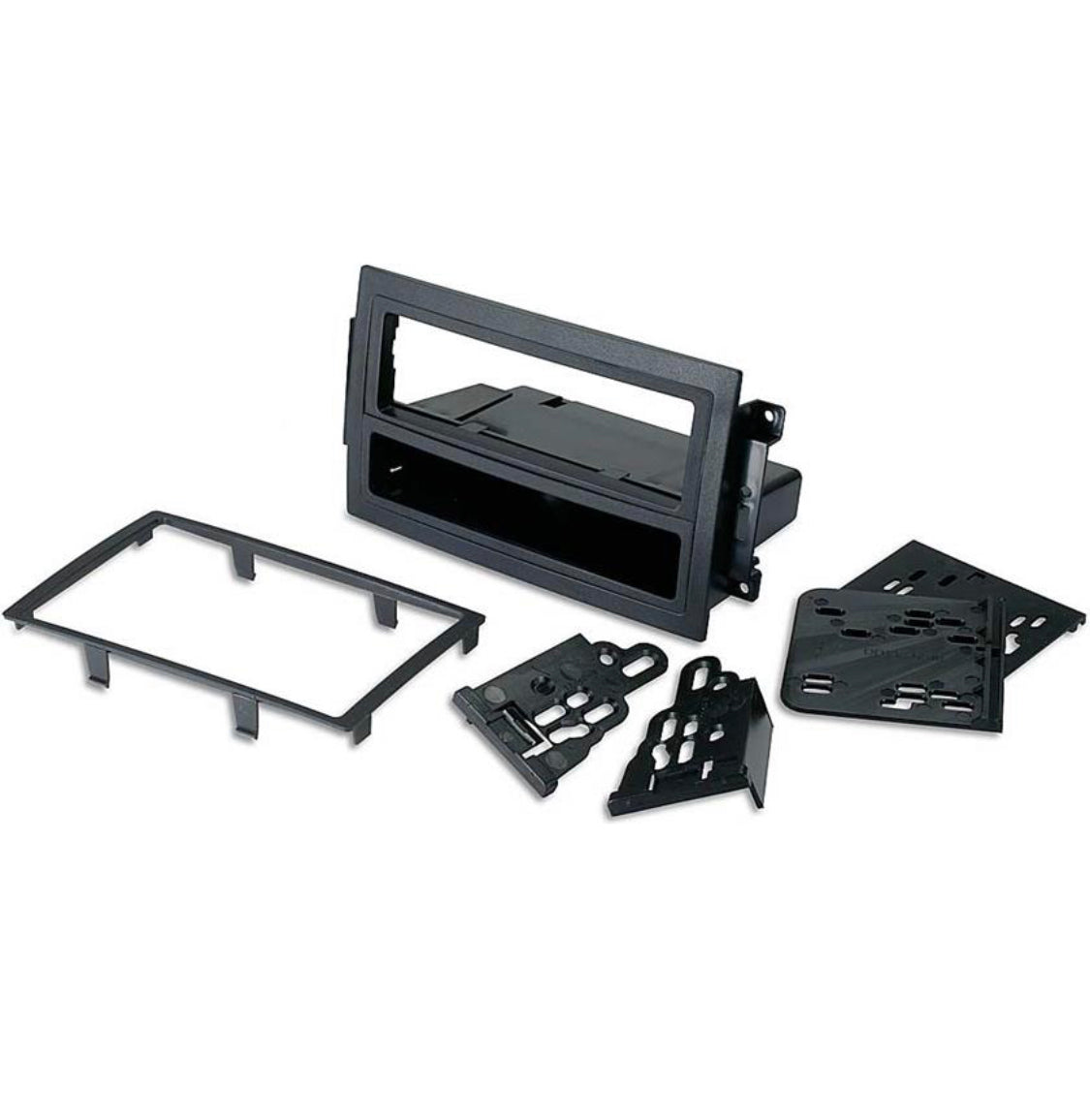 Metra 99-6510 Dash Kit Fits select 2005-09 Chrysler, Dodge, Jeep vehicles — single- and double-DIN radios (Black)