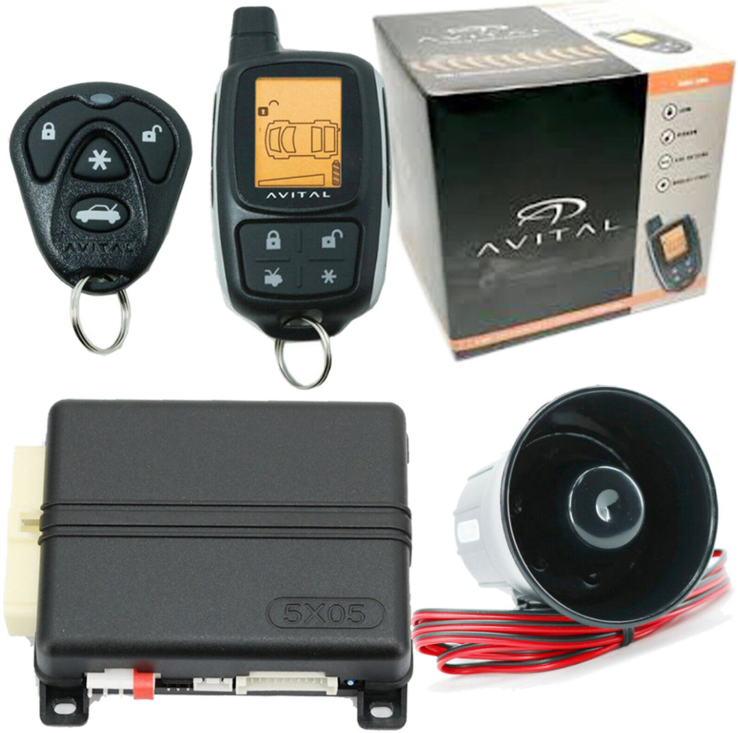 Avital 5305L 2-Way LCD Remote Start with Security Premium VehicleCar Alarm