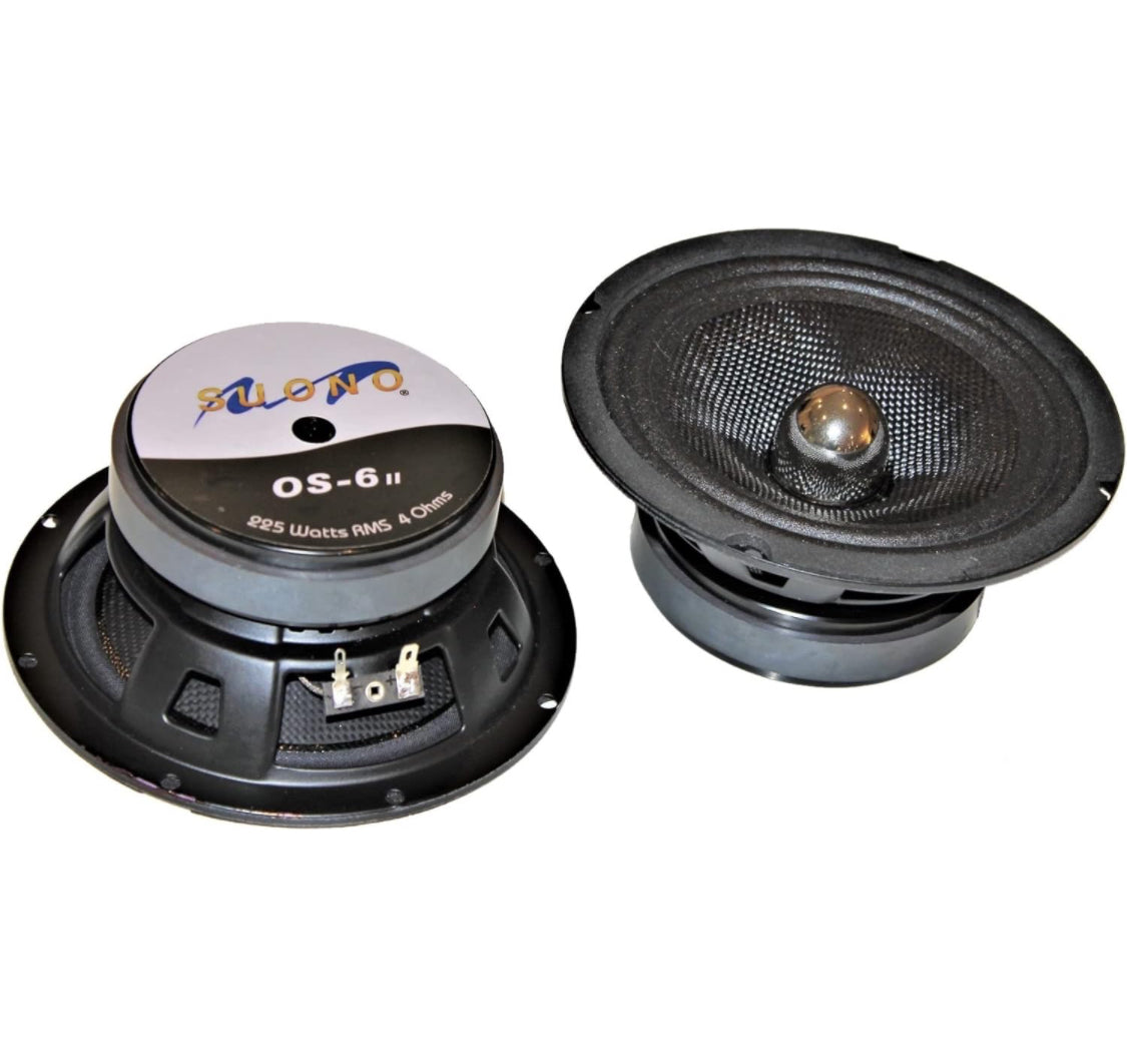 SUONO Audio OS-6, Pro 6.5″ Mid-Range Loudspeaker 225 Watts rms 4-Ohm LOUDSPEAKER