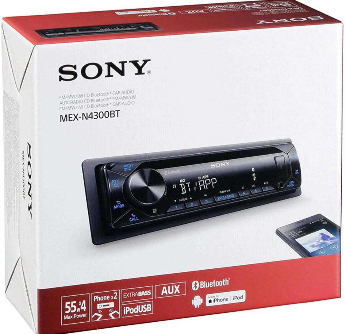 Sony MEX-N4300BT CD STEREO with Bluetooth hands-free calling