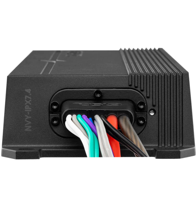 DS18 HYDRO NVY.IPX7.4 Full-Range Digital Marine 4-Channel Amplifier 120 x 4 @4ohm Watts Waterproof IPX7