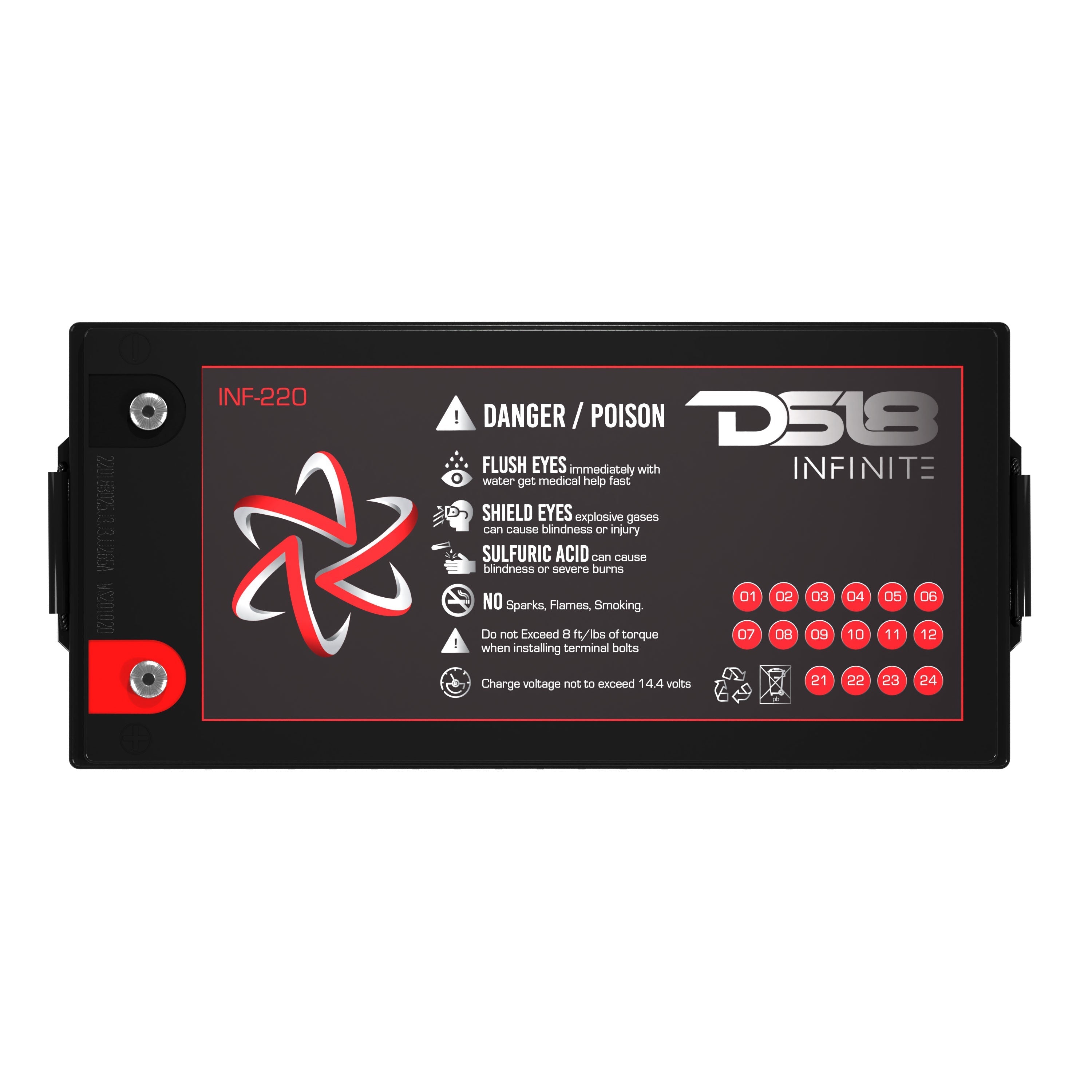 DS18 INFINITE 6500 Watts 220 AH AGM Power Cell