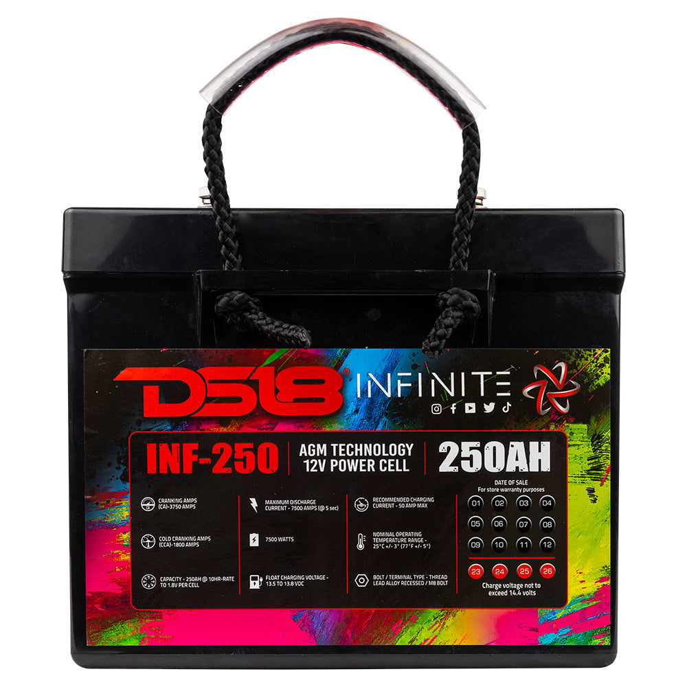 DS18 INFINITE 7500 Watts 250 AH AGM Power Cell