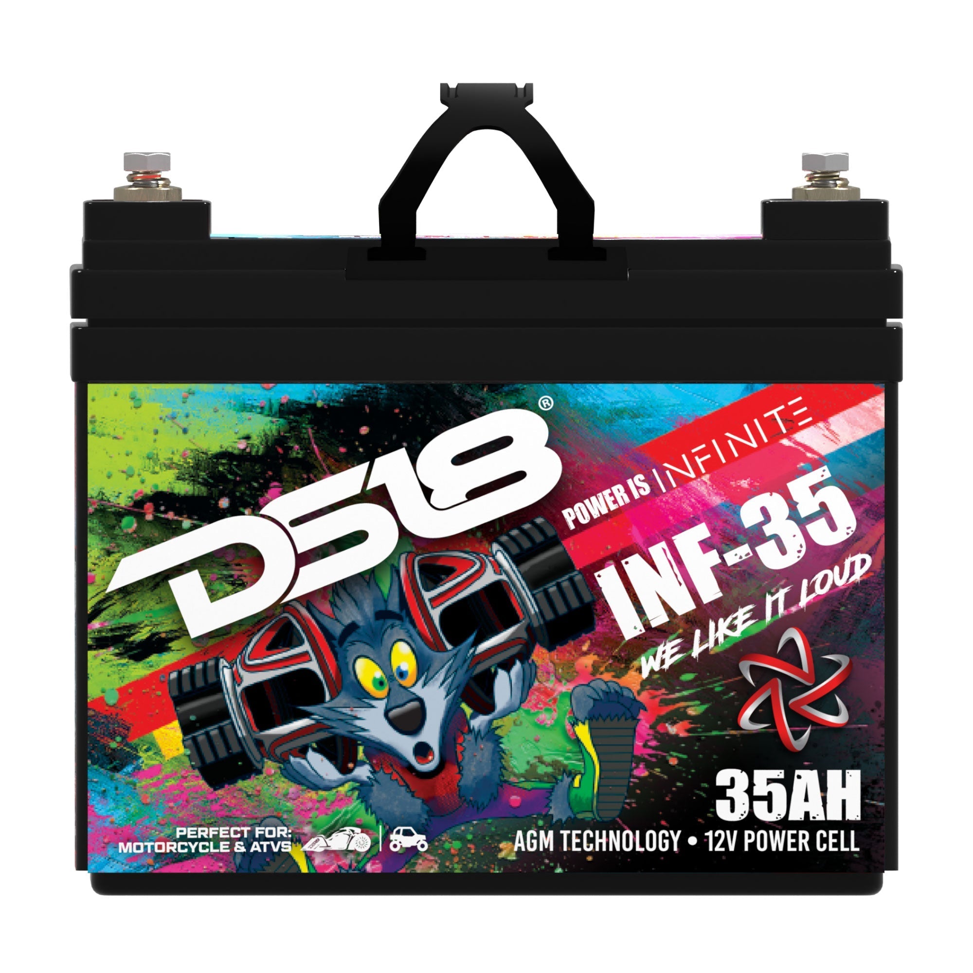 DS18 INF-35AH INFINITE 35 AH 1250 Watts AGM Power Cell 12 Volt Battery