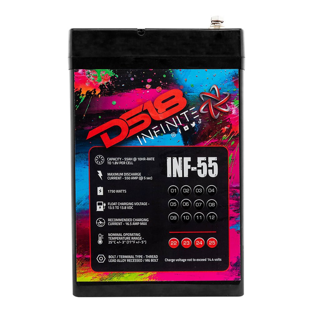 INFINITE 55 AH AGM Power Cell 12 Volt Battery