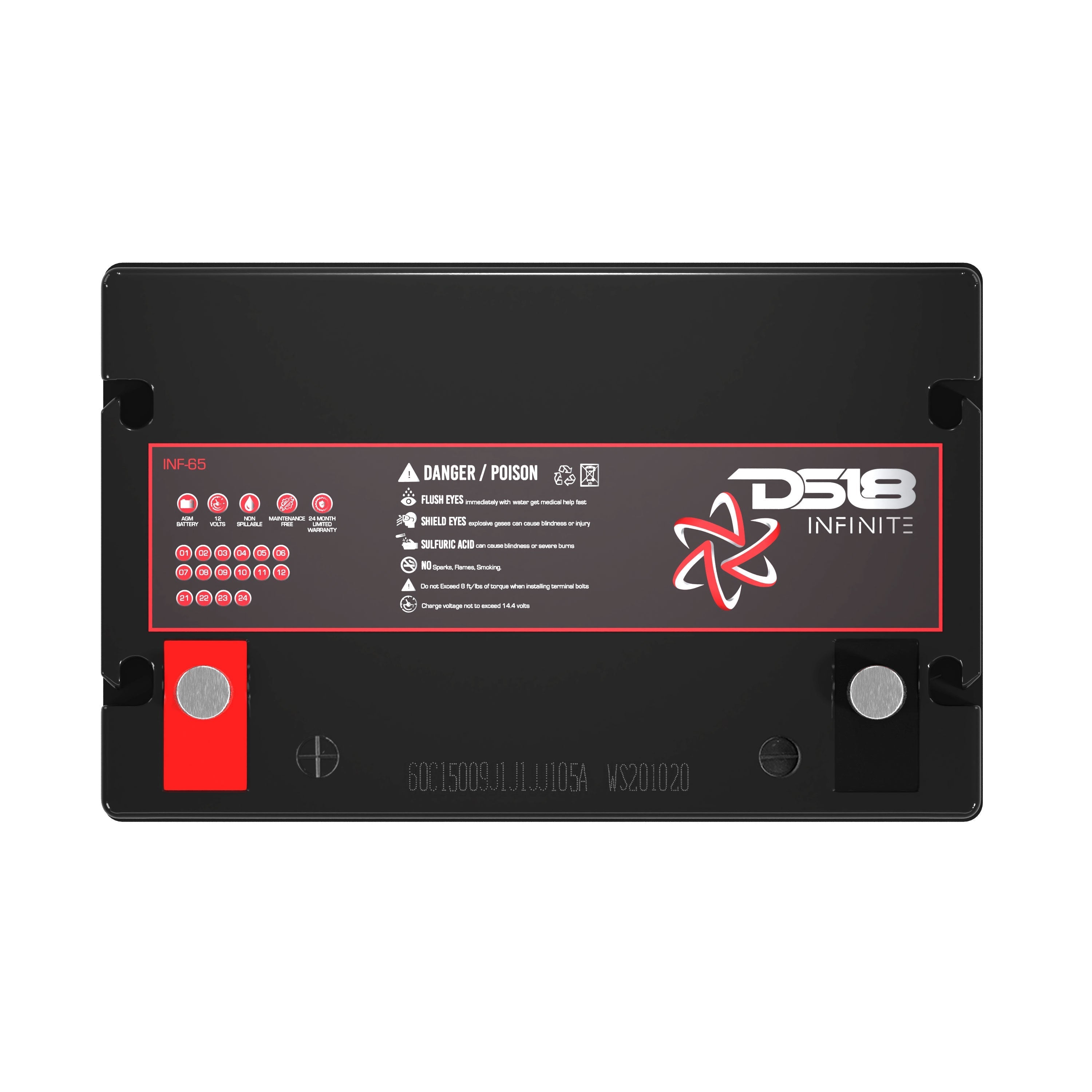 DS18 INFINITE 2000 Watts 65 AH AGM Power Cell