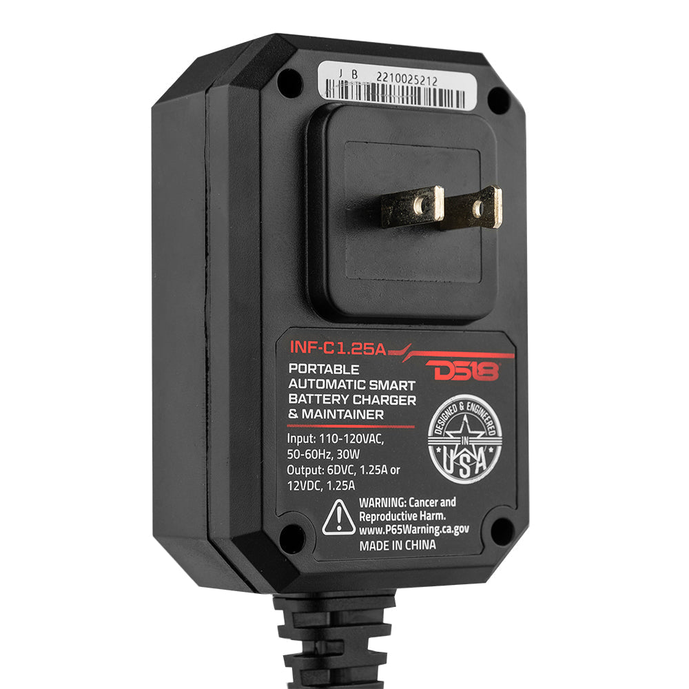 1.25 AMP Automatic Smart Car AGM Battery Charger & Maintainer