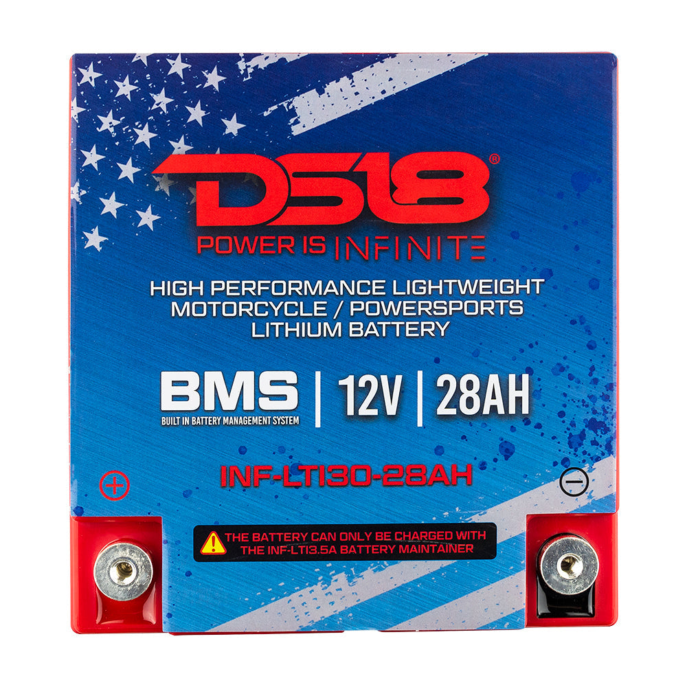 DS18 INF-LTI30-28AH INFINITE 28 AH Lithium Battery YTX30 Large Case With BMS - Perfect for Motorcycles