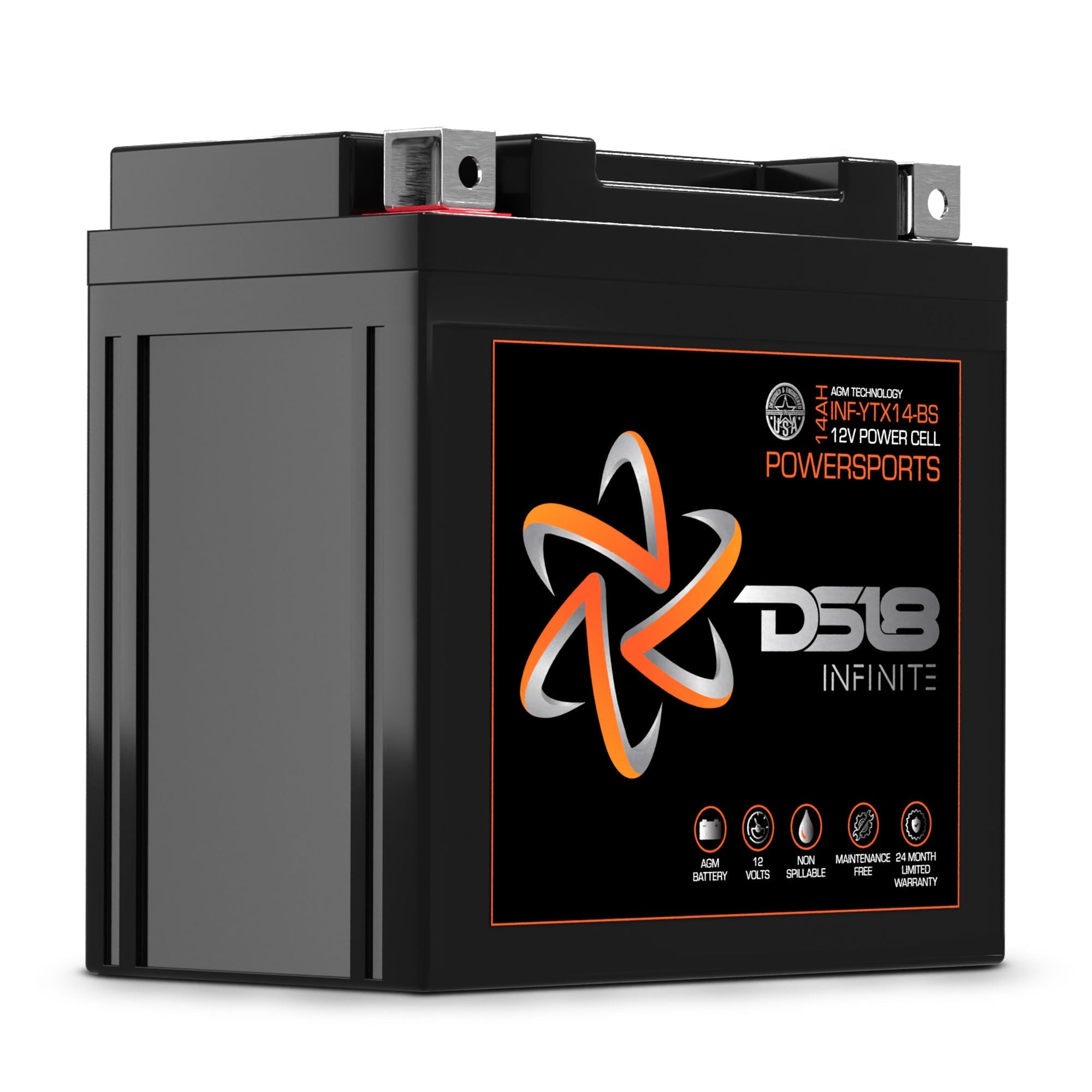 DS18 INFINITE 500 Watts 14 AH AGM Power Cell For Power Sports