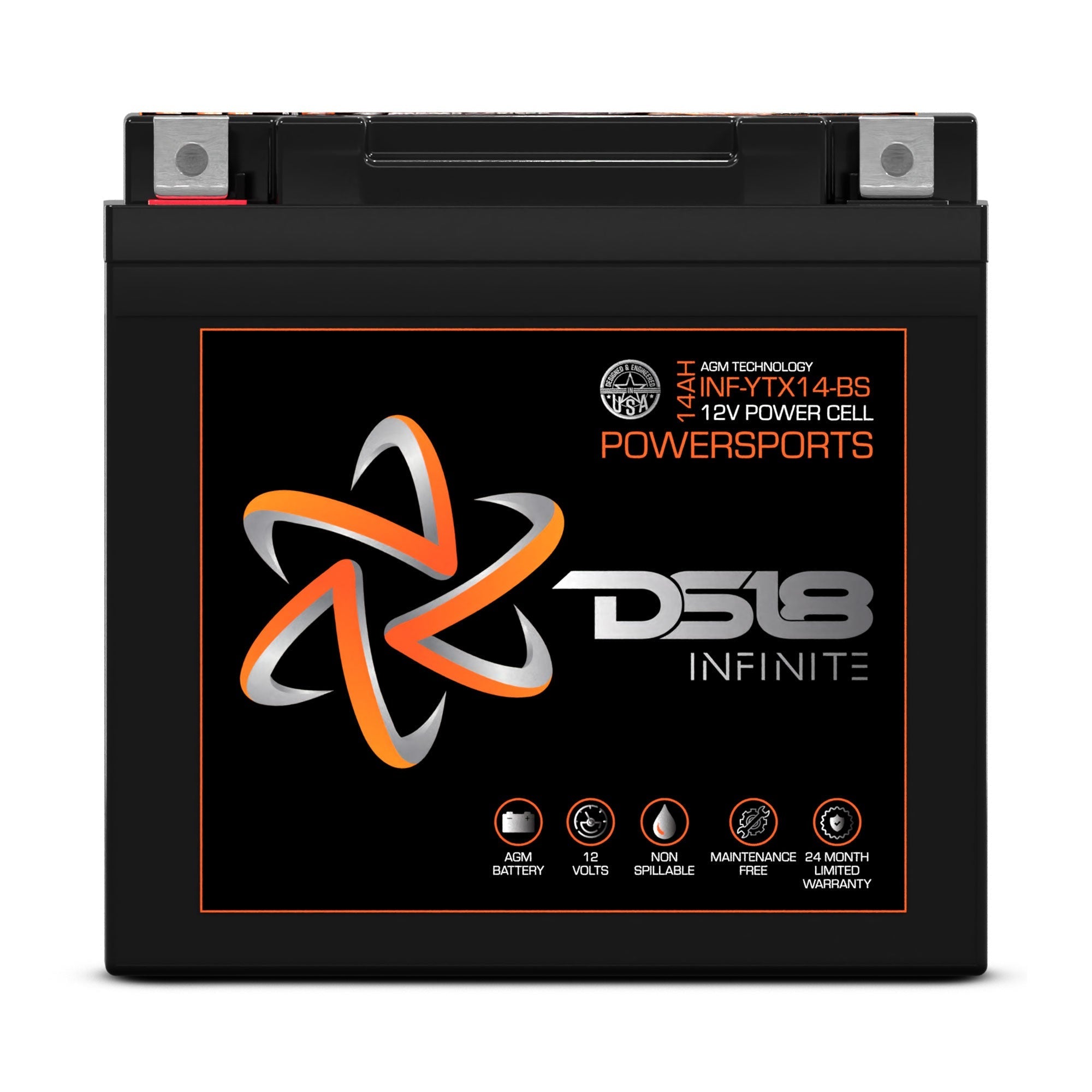 DS18 INFINITE 500 Watts 14 AH AGM Power Cell For Power Sports