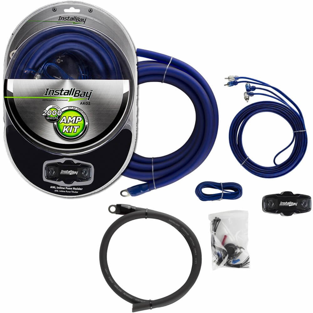 Install Bay AK02 1/0 Gauge Value AMP Kit Complete, 2000w