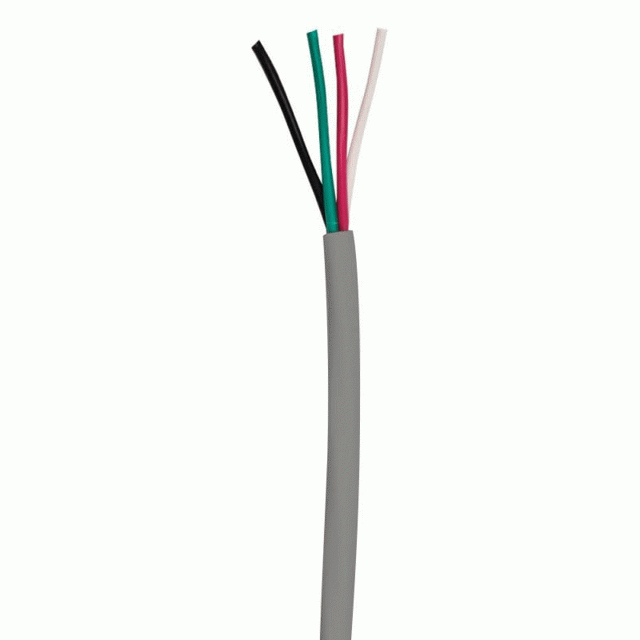 Install Bay JPWBGRW16100 16 GA 4-Cond Jacketed Primary Wire, Blk/Grn/Red/Wht, 100'