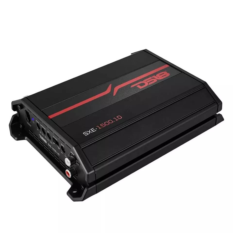 DS18 SXE-1500.1D/BK 1-CH Monoblock 1500W Peak Class-D Compact Amplifier (BLACK)