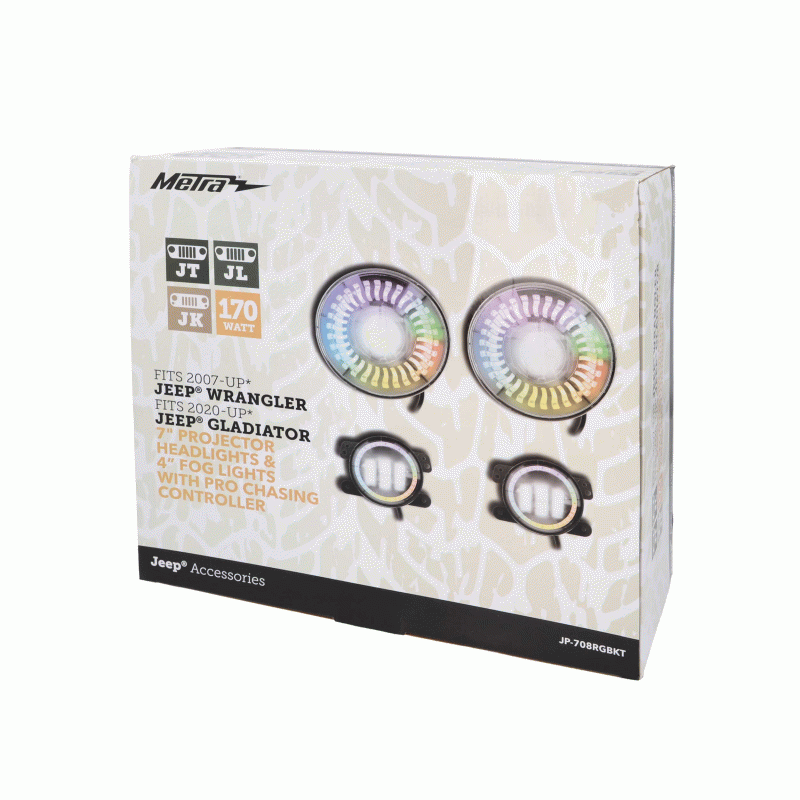 Metra Electronics JP-708RGBKT Chasing RGB 7